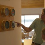 The Larsen Family using a Maximum preconfigured weather station in their home