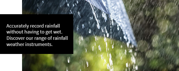 Accurately record rainfall without having to get wet. Discover our range of rainfall weather instruments.