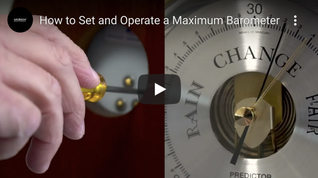 How to Set and Operate a Maximum Barometer Circuit Diagram