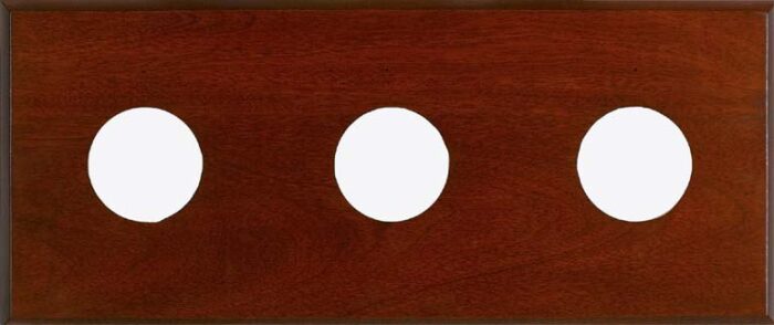 3-Instrument Mahogany Mounting Panel