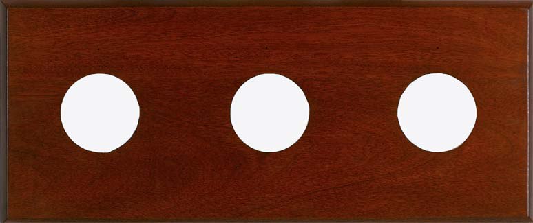 3-Instrument Mahogany Mounting Panel