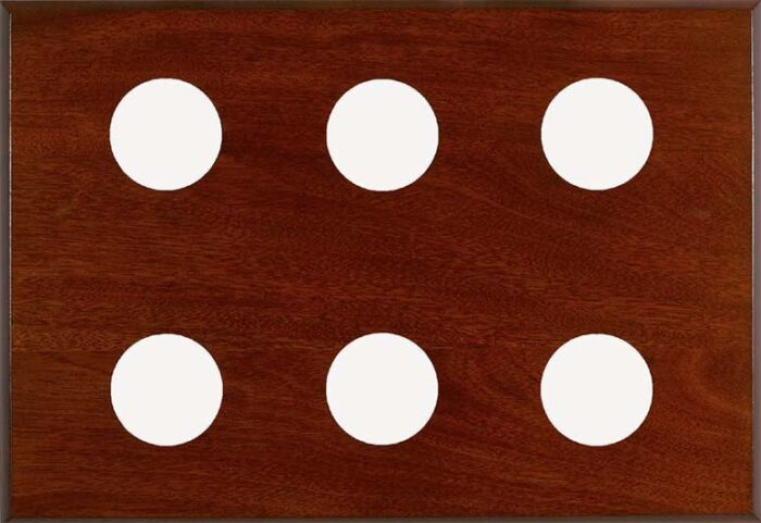 6-Instrument Mahogany Mounting Panel