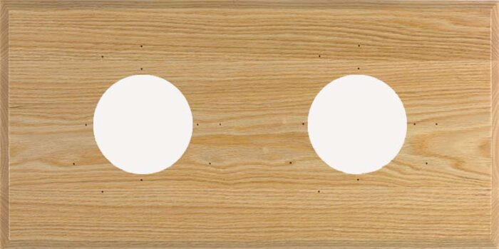2-Instrument Oak Mounting Panel