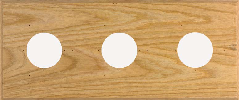 3-Instrument Oak Mounting Panel
