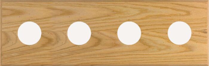 4-Instrument Oak Mounting Panel Long