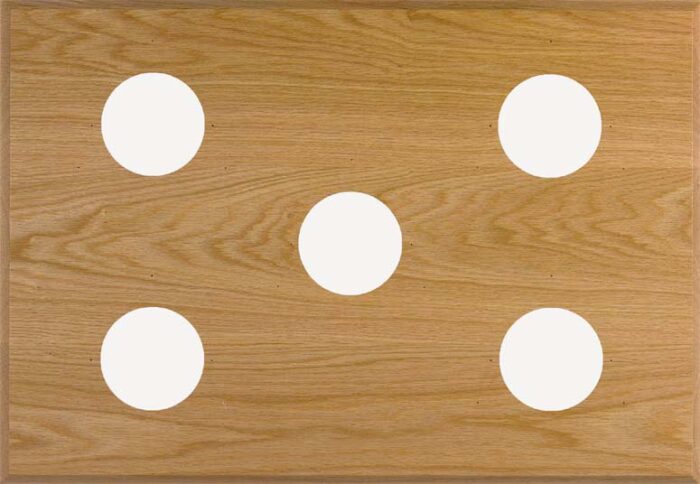 5-Instrument Oak Mounting Panel